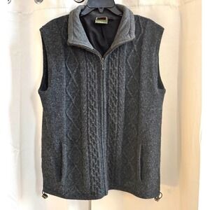 Vtg Carraig Donn Sweater Vest Mens Medium Ireland Pure New Wool Fisherman 18903x